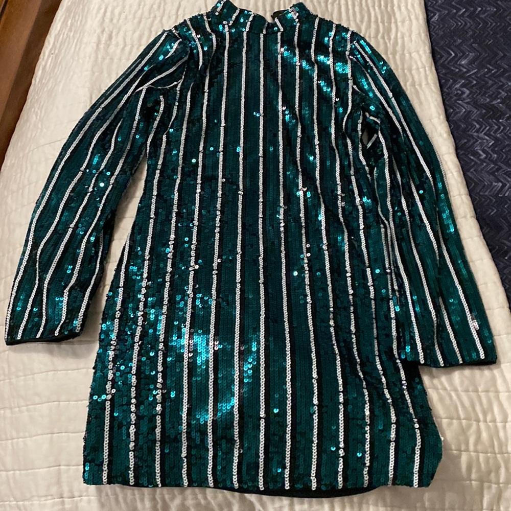 New Look mock neck sequins mini dress